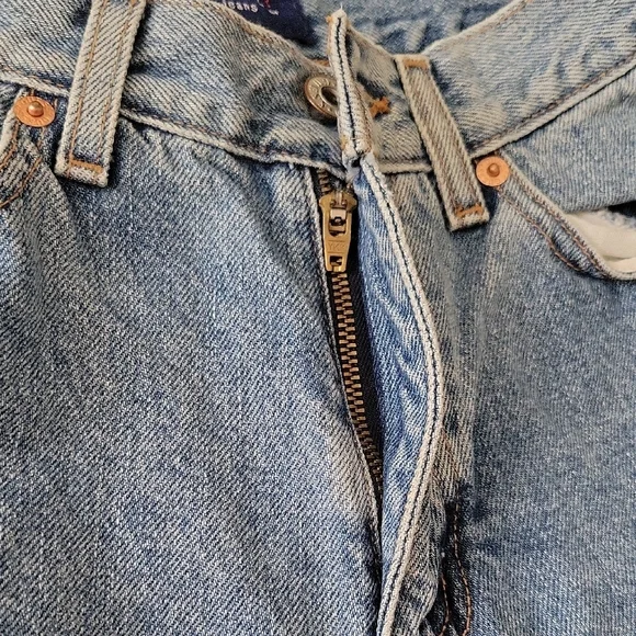 GUESS Women's Blue Denim Shorts - Picture 6 of 6